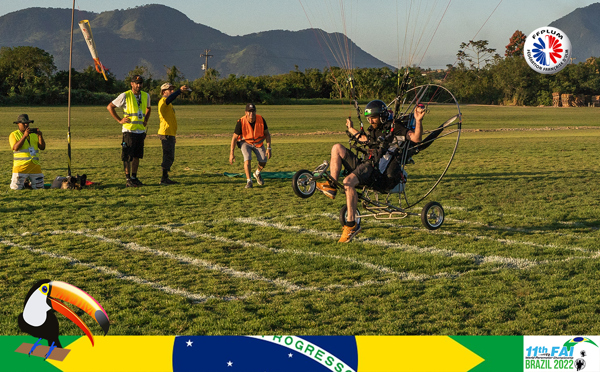Landing accuracy for the trikes: Glenn Michelland