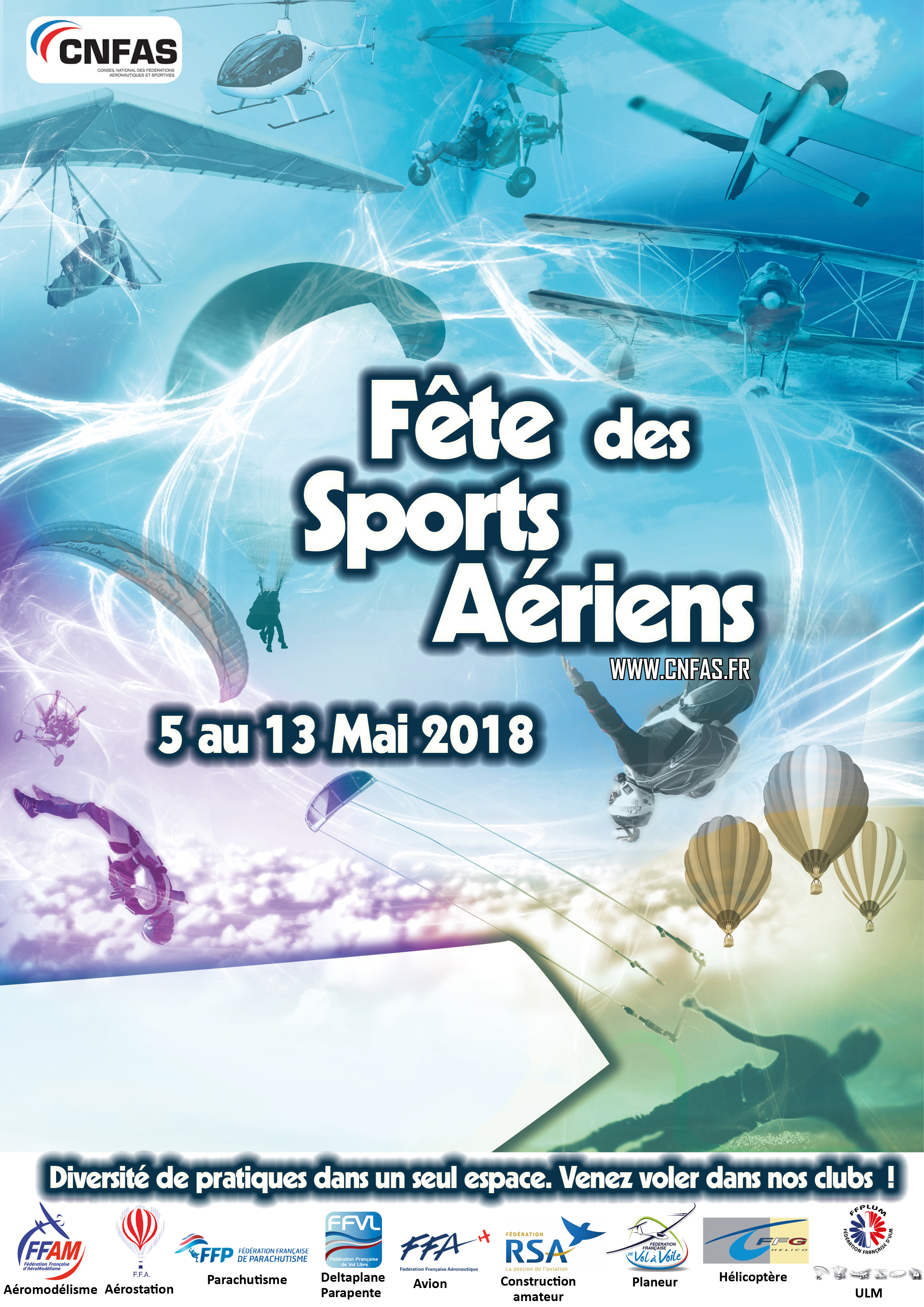 affiche Fête des Sports Aériens